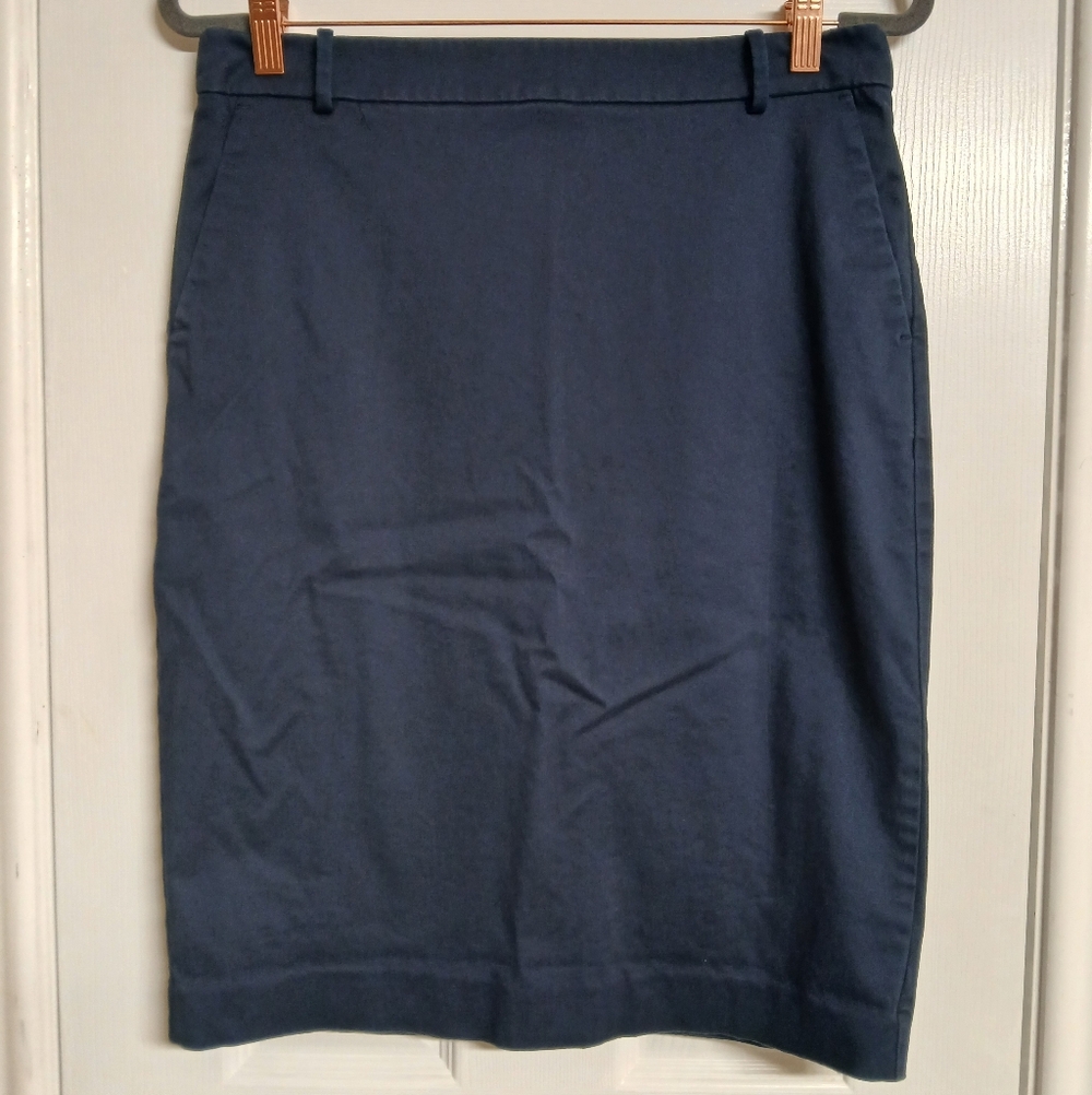 🖤J. CREW Dark Blue Pencil Skirt - Size 10